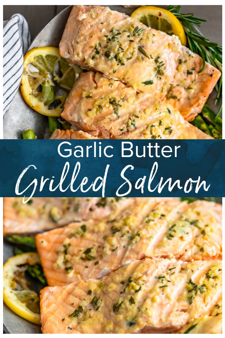 Garlic Butter Salmon (Easy Grilled Salmon Recipe) - VIDEO!!