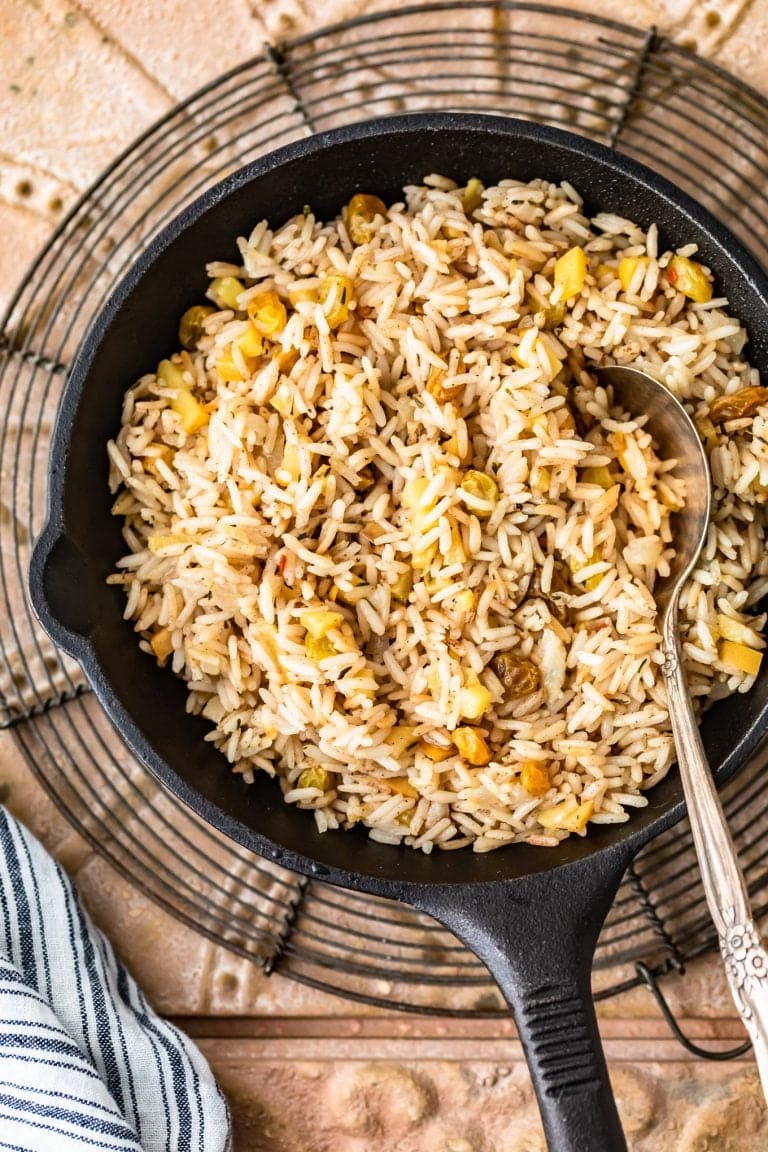 Spiced Rice Pilaf with Apples and Raisins - The Cookie Rookie®