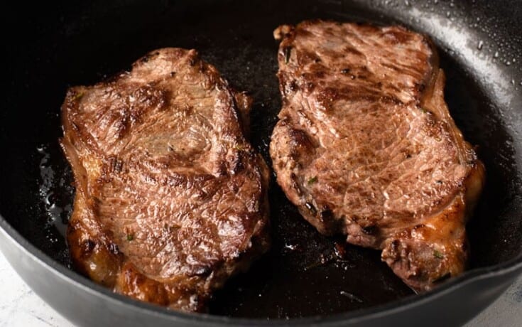 New York Strip Steak with Red Wine Balsamic Reduction Recipe - The ...