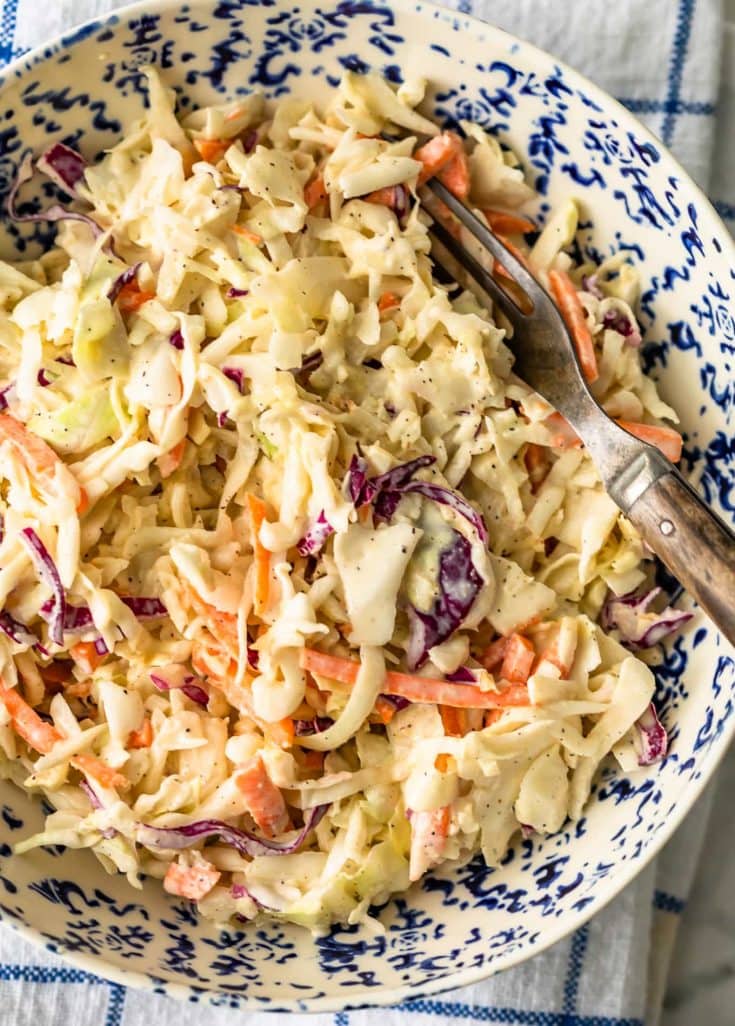 Coleslaw Recipe {VIDEO} - Make Creamy Homemade Coleslaw!