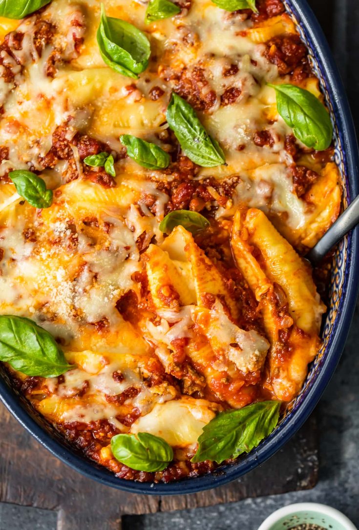 Stuffed Shells With Meat And Cheese Italian Style 0243