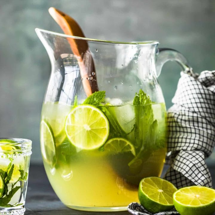 Mojito Pitcher Recipe (Best Mojitos for a Crowd) - (VIDEO!!)