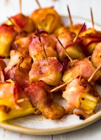 Bacon Wrapped Pineapple with Brown Sugar Recipe - The Cookie Rookie®