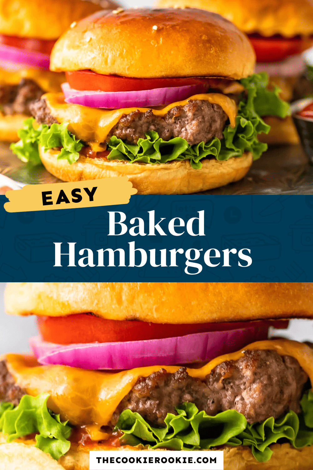 Baked Hamburgers Recipe (How to Cook Burgers in the Oven) - (VIDEO!!)