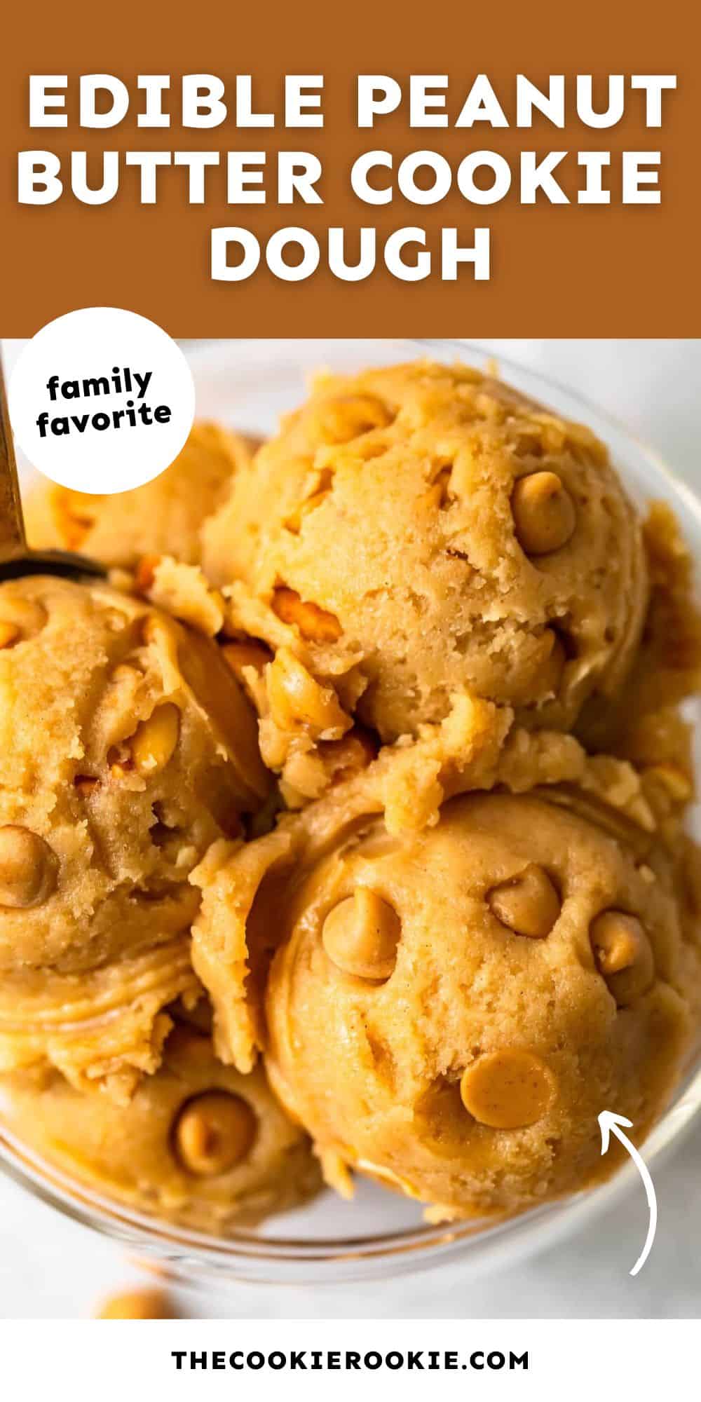 edible peanut butter cookie dough pin image