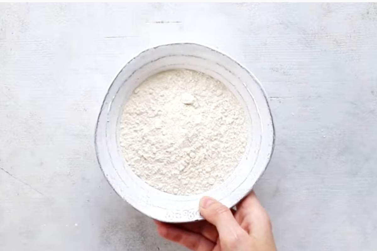 heat treat the flour in a bowl