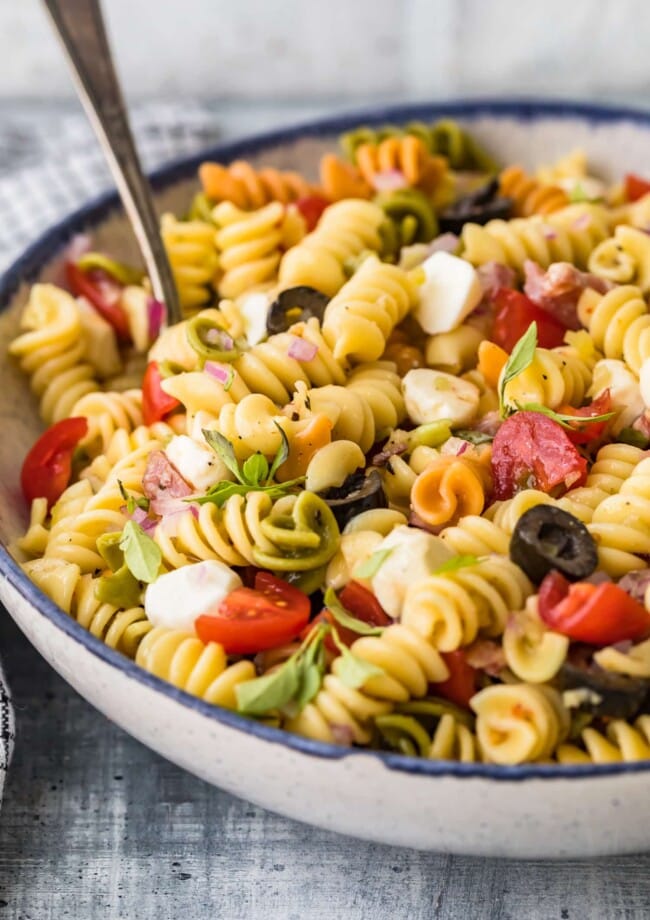 Italian Pasta Salad Recipe - The Cookie Rookie® (VIDEO!!)