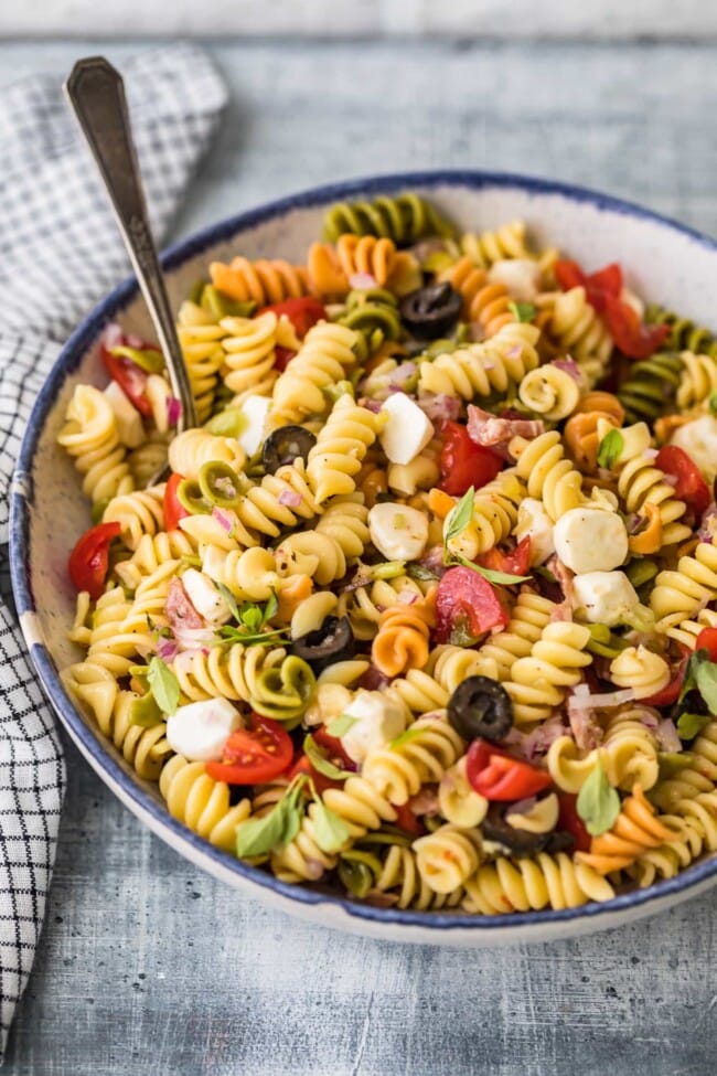 Italian Pasta Salad Recipe - The Cookie Rookie® (VIDEO!!)