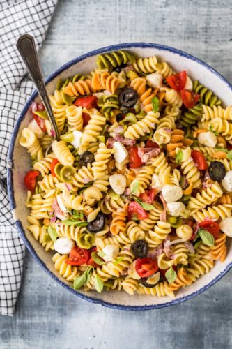 Italian Pasta Salad Recipe - The Cookie Rookie® (VIDEO!!)