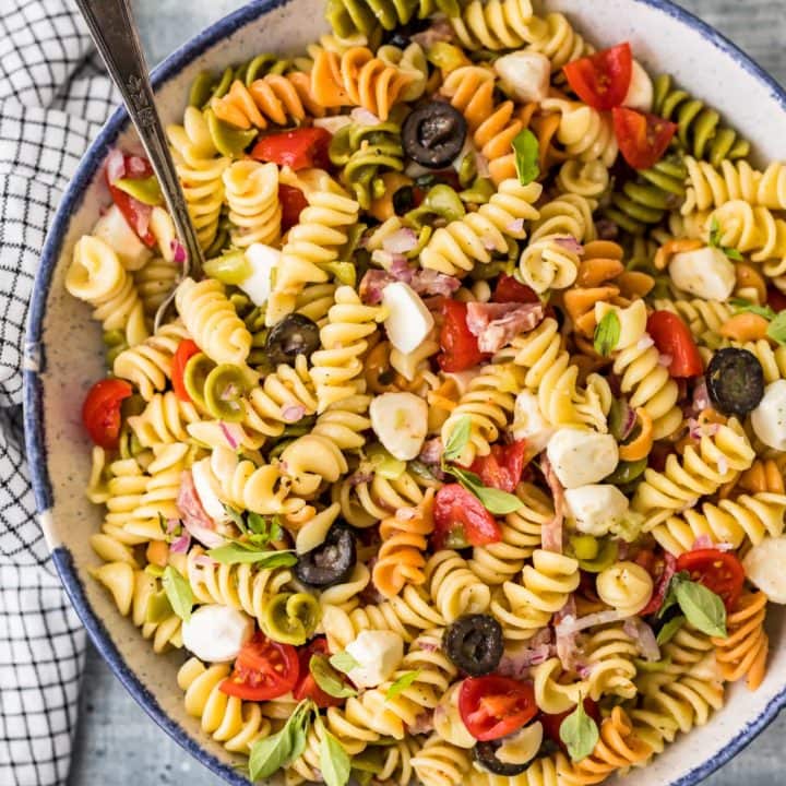 Italian Pasta Salad Recipe - The Cookie Rookie® (VIDEO!!)