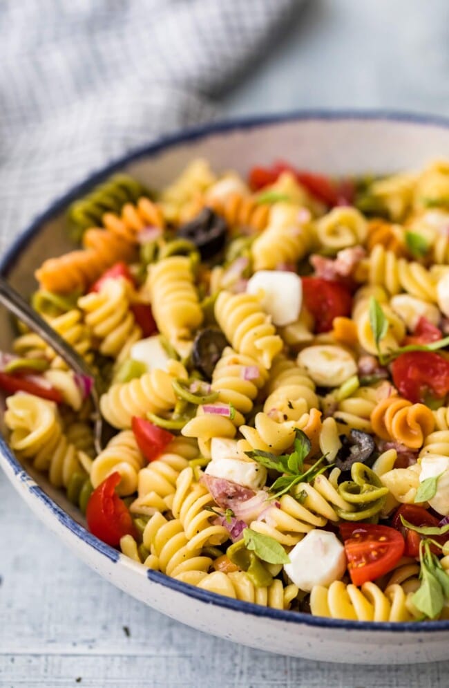 Italian Pasta Salad Recipe - The Cookie Rookie® (video!!)