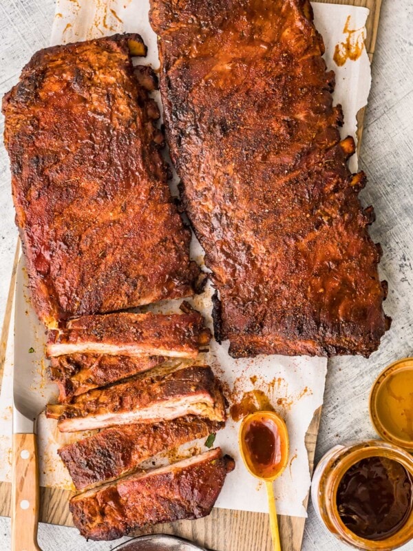 ribs on a plate