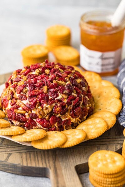 Christmas Cheese Ball Recipe with Orange and Cranberry Recipe - The ...