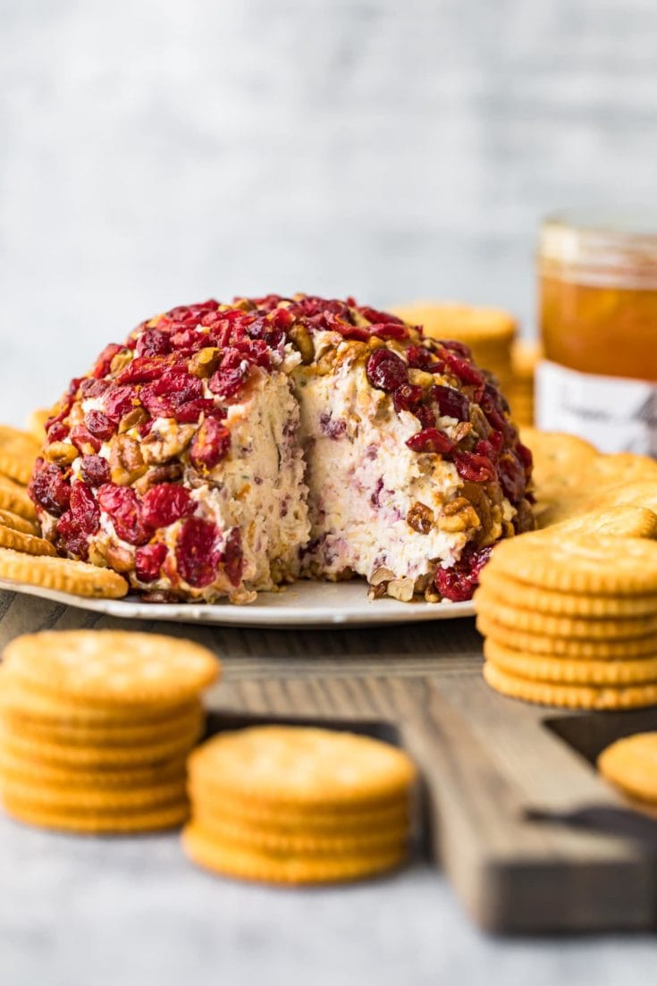 Christmas Cheese Ball Recipe with Orange and Cranberry Recipe - The ...