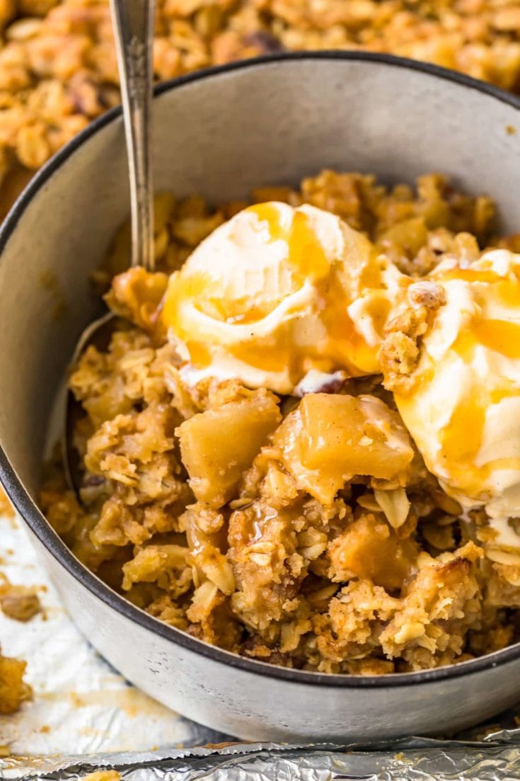 Sheet Pan Apple Crisp Recipe - The Cookie Rookie® (VIDEO!!!)