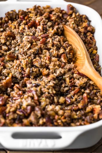 Wild Rice Sausage Stuffing Recipe - The Cookie Rookie®