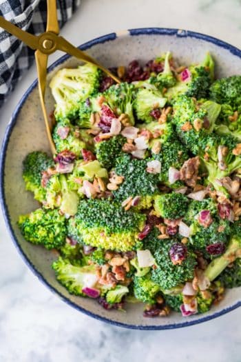 Broccoli Salad with Bacon Recipe - The Cookie Rookie®