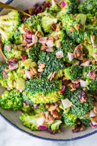 Broccoli Salad with Bacon Recipe - The Cookie Rookie®