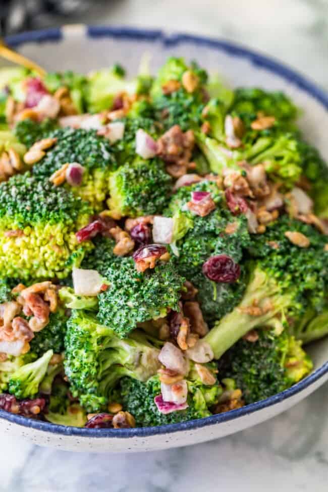 Broccoli Salad with Bacon Recipe - The Cookie Rookie®