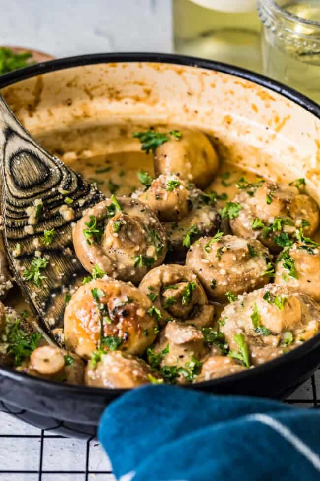 Creamy Garlic Mushrooms Recipe The Cookie Rookie® Video