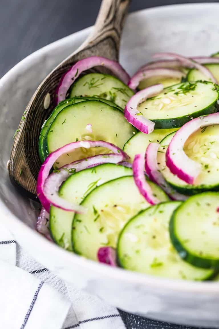 Easy Cucumber Onion Salad Recipe with Video