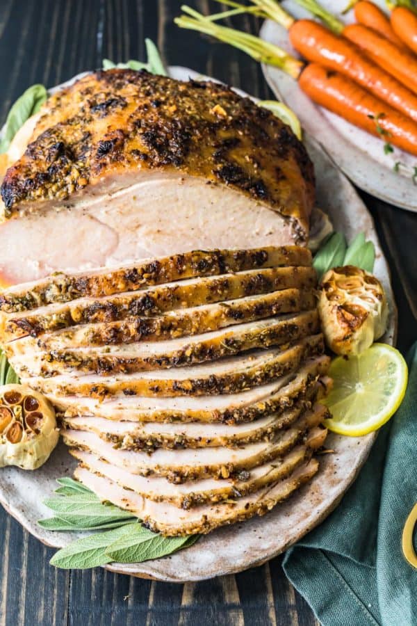 Roast Turkey Breast Recipe - Roasted Garlic Butter Turkey (VIDEO!)