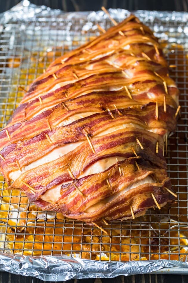 Bacon Wrapped Turkey Breast - The Cookie Rookie