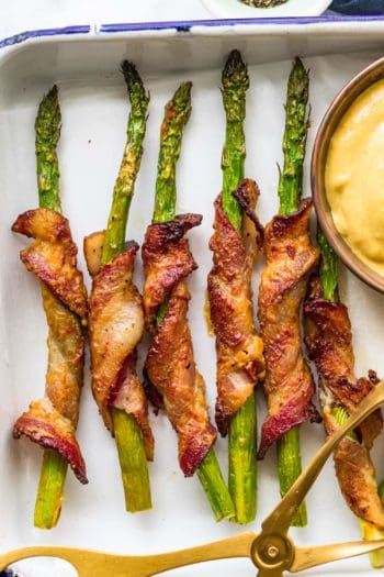 Bacon Wrapped Asparagus with Dijon Recipe - The Cookie Rookie®