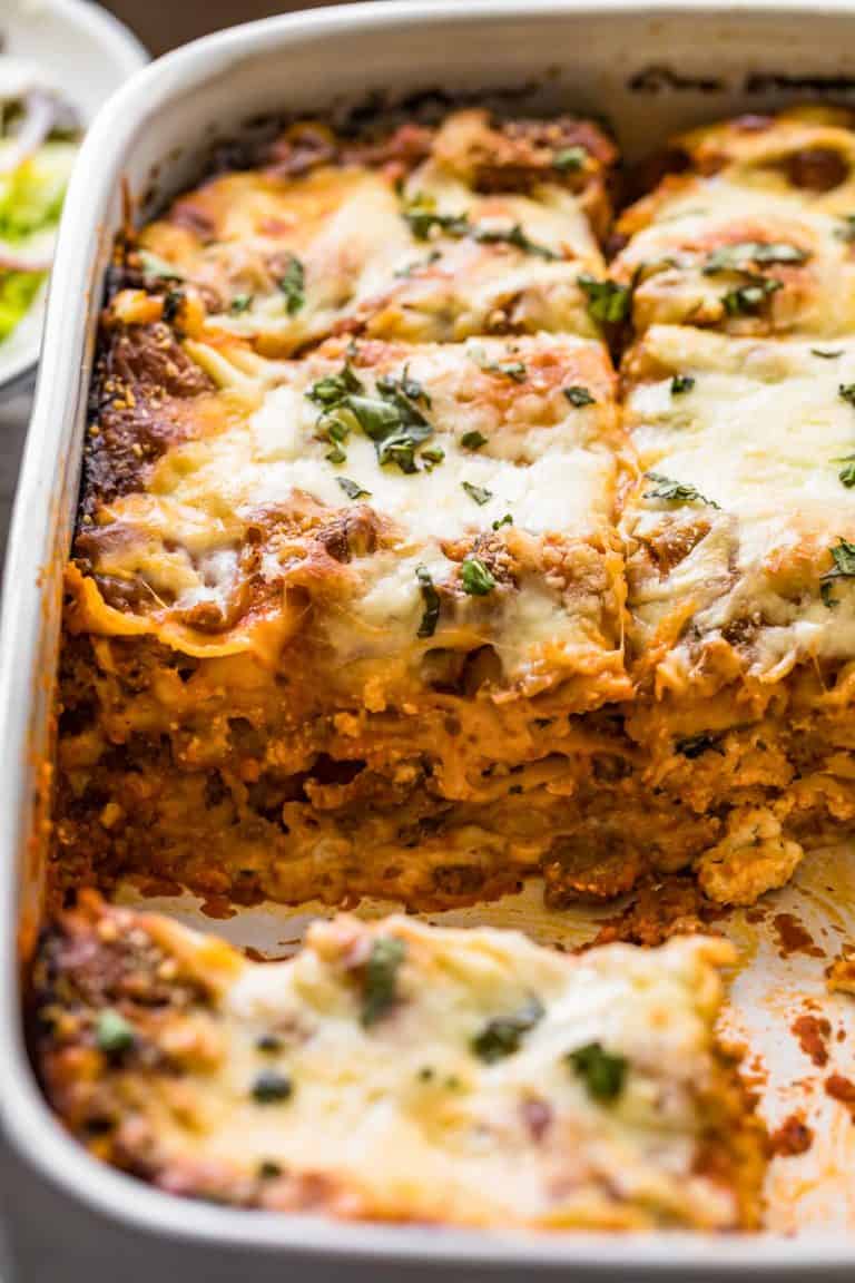 Lasagna With Meat Sauce Recipe The Cookie Rookie