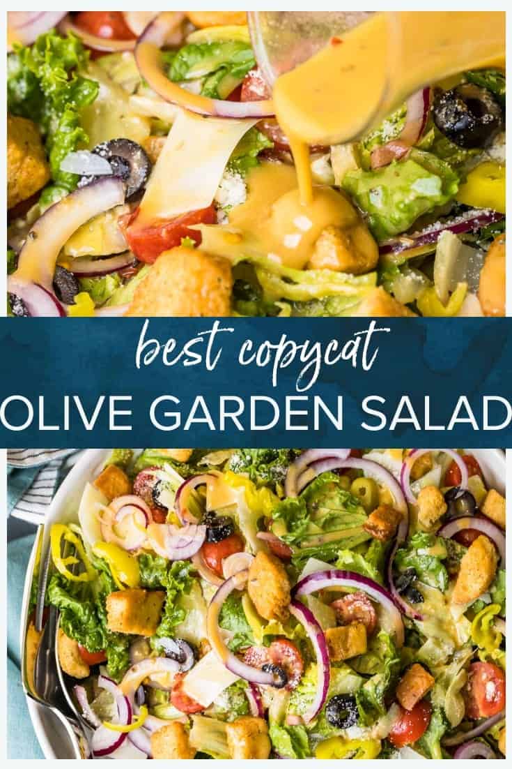 Olive Garden Salad with Copycat Dressing - (VIDEO!)