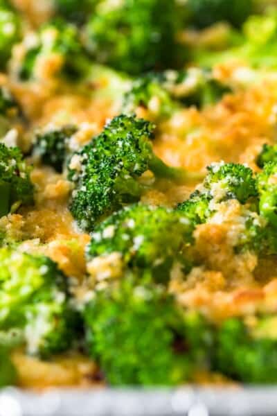 Crispy Cheesy Roasted Broccoli Recipe - The Cookie Rookie