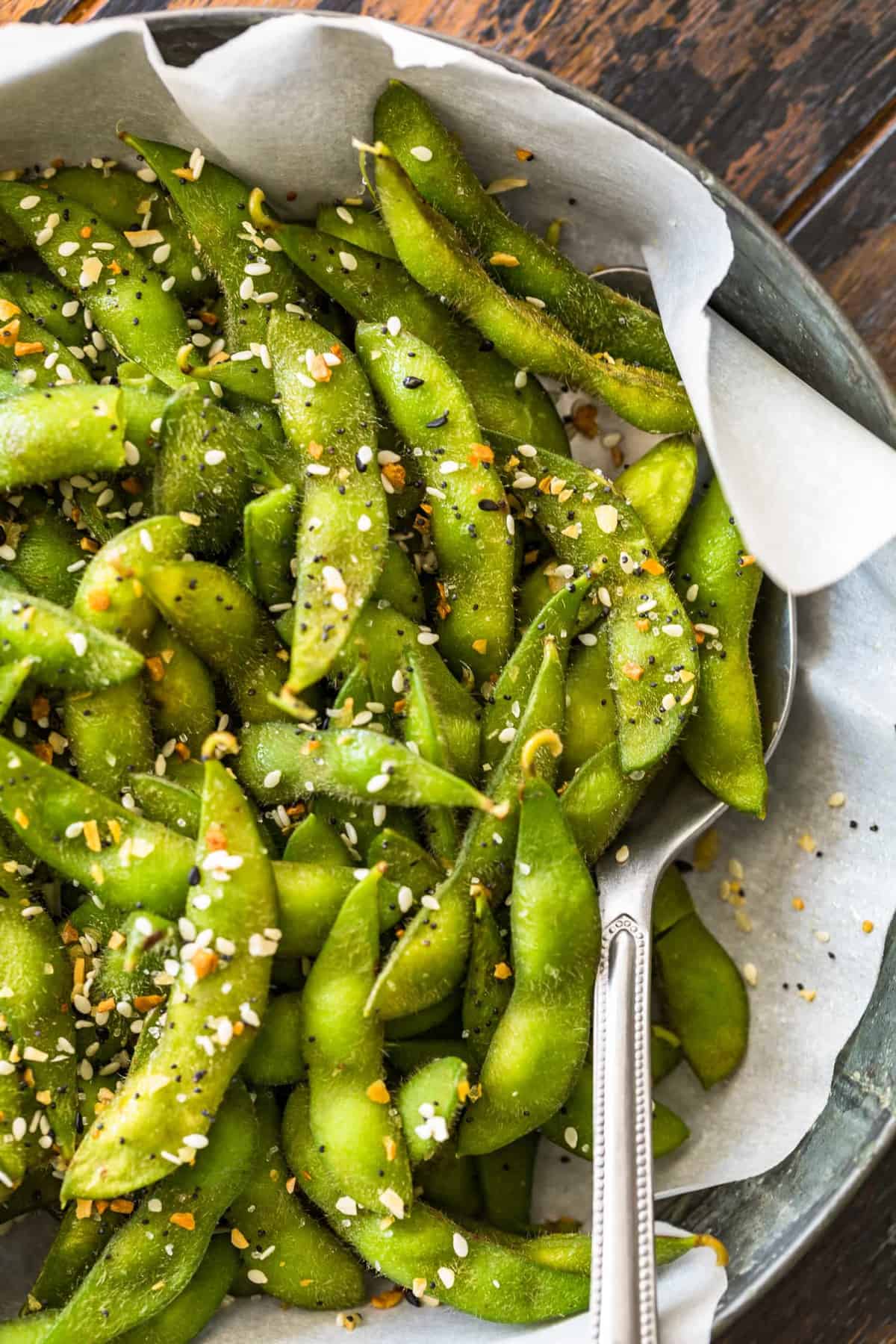 Spicy Edamame - Keeping It Relle