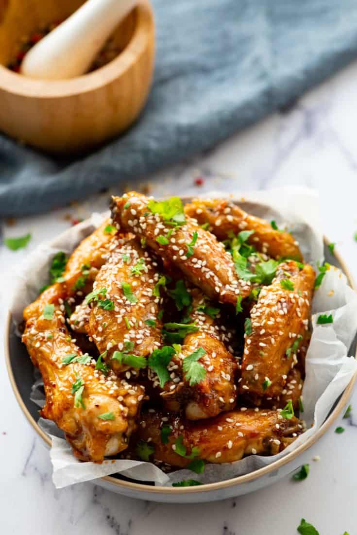 honey glazed chicken wings recipe 7 of 8 735x1101