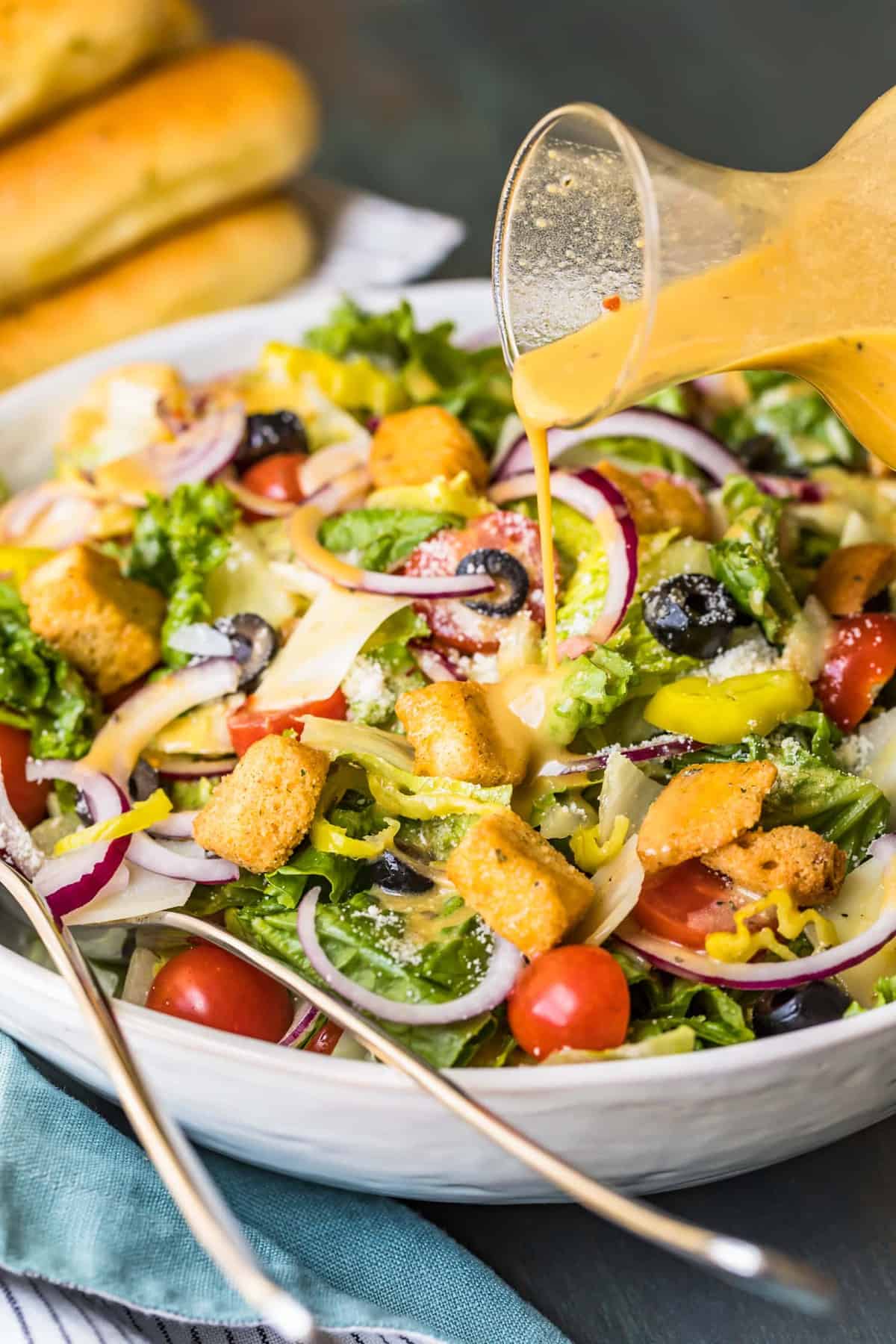 Copycat Olive Garden Salad (with Easy Homemade Dressing) - The Real Food  Dietitians
