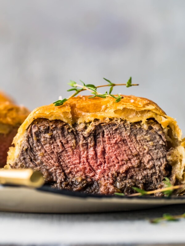 beef wellington on a plate