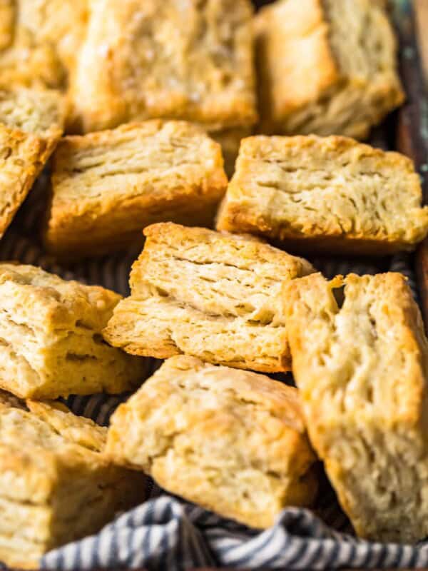 buttermilk biscuits in a basket