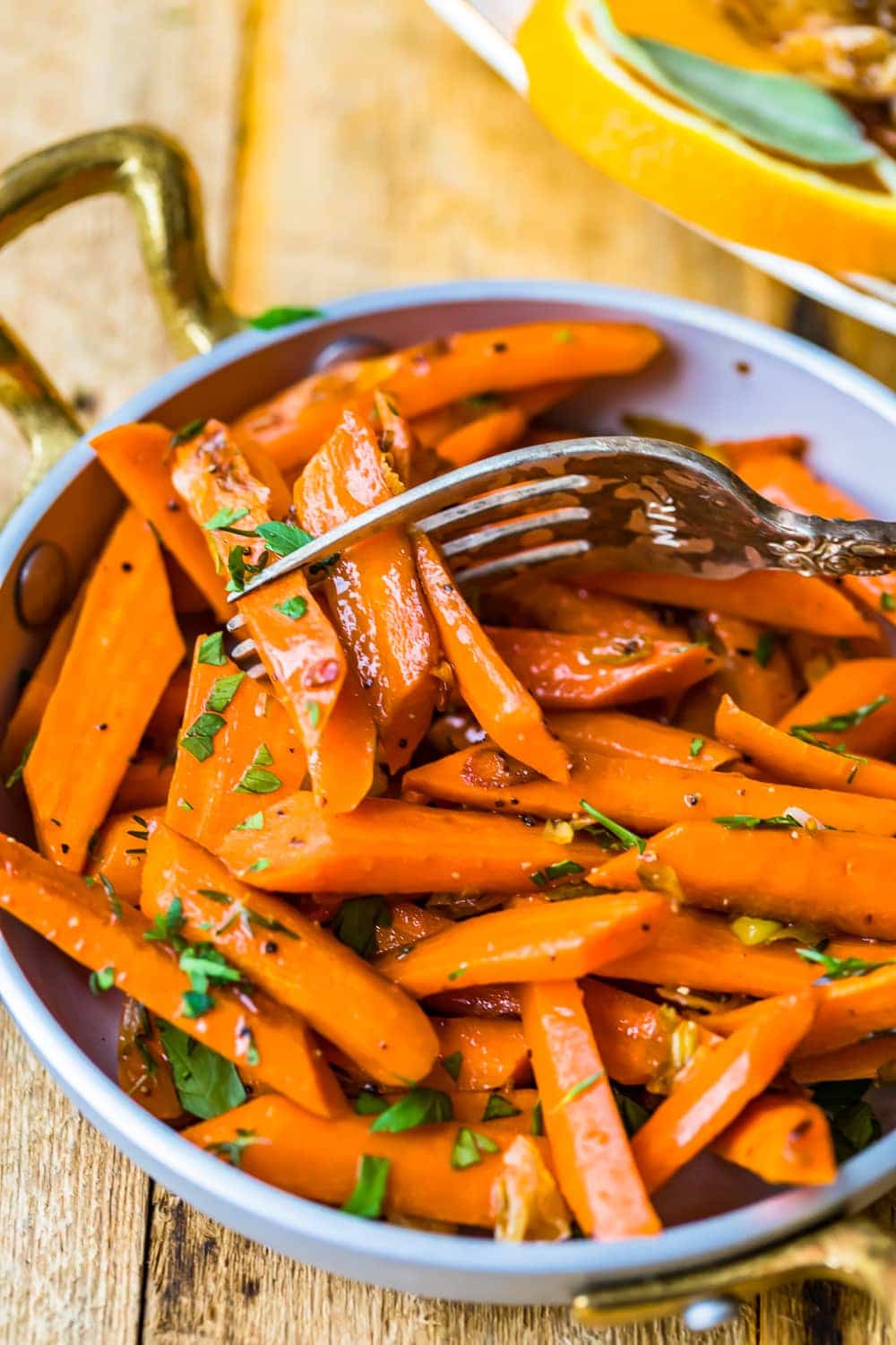 Sauteed Carrots with Scallions and Thyme - The Cookie Rookie®