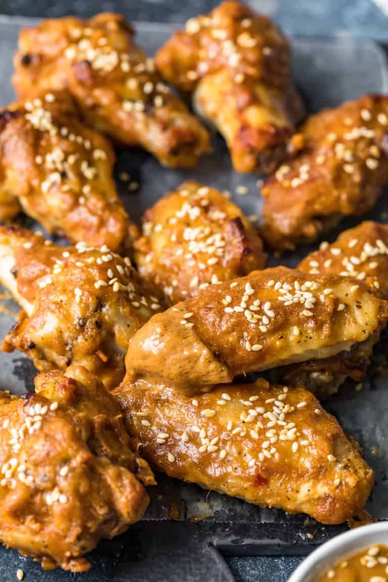 Thai Chicken Wings with Spicy Peanut Sauce Recipe - The Cookie Rookie®