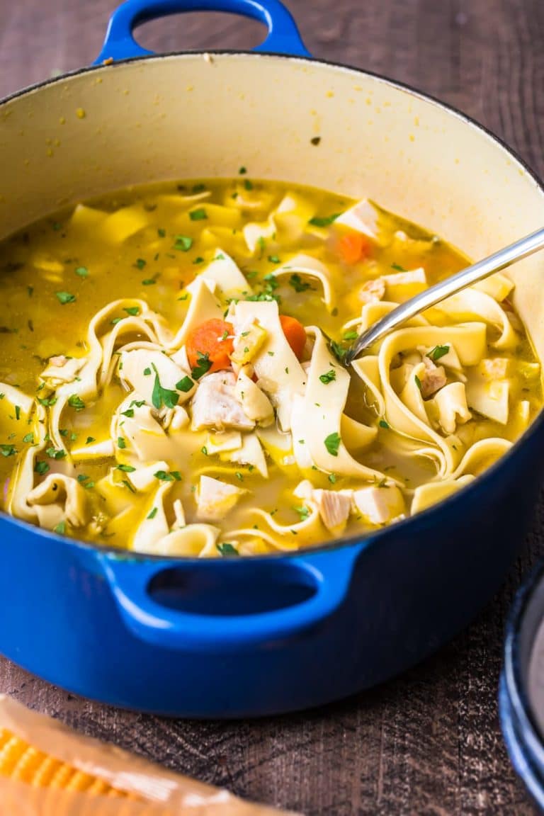 Turkey Noodle Soup Recipe (Thanksgiving Leftovers Idea)