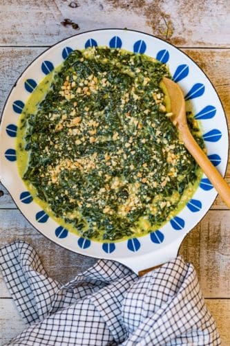 Creamed Spinach With Toasted Almonds Recipe - The Cookie Rookie®