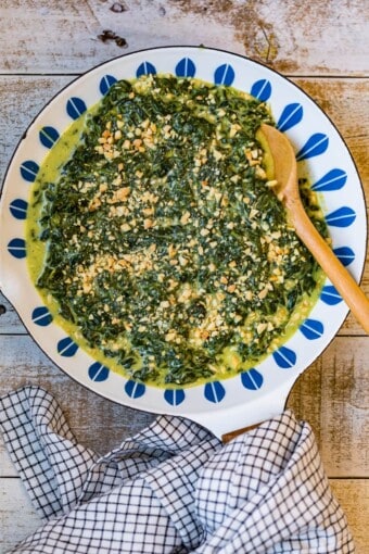 Creamed Spinach with Toasted Almonds Recipe - The Cookie Rookie®