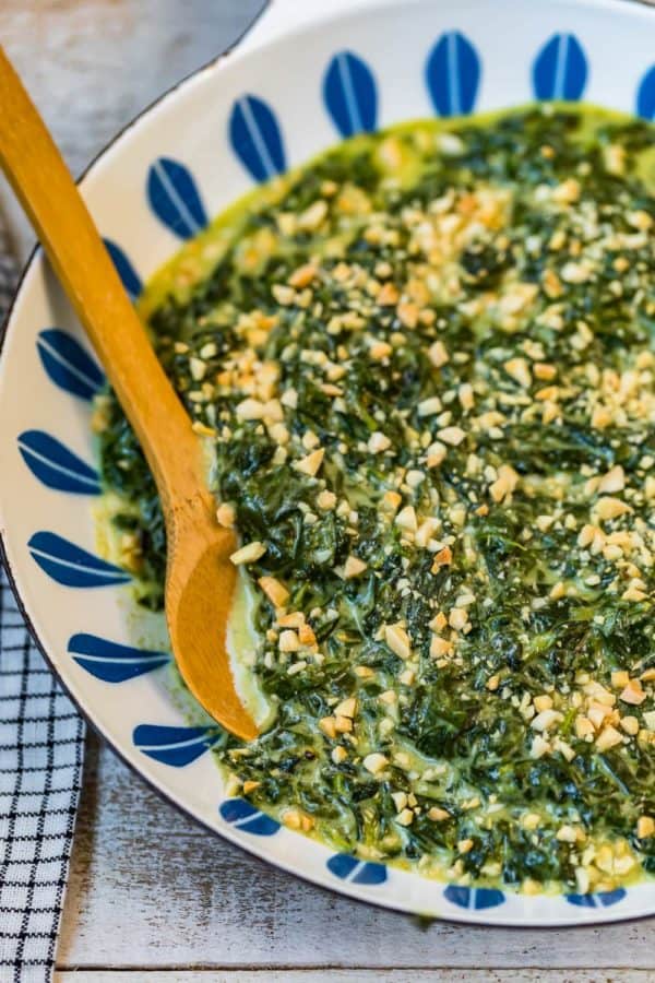 Creamed Spinach with Toasted Almonds Recipe - The Cookie Rookie®