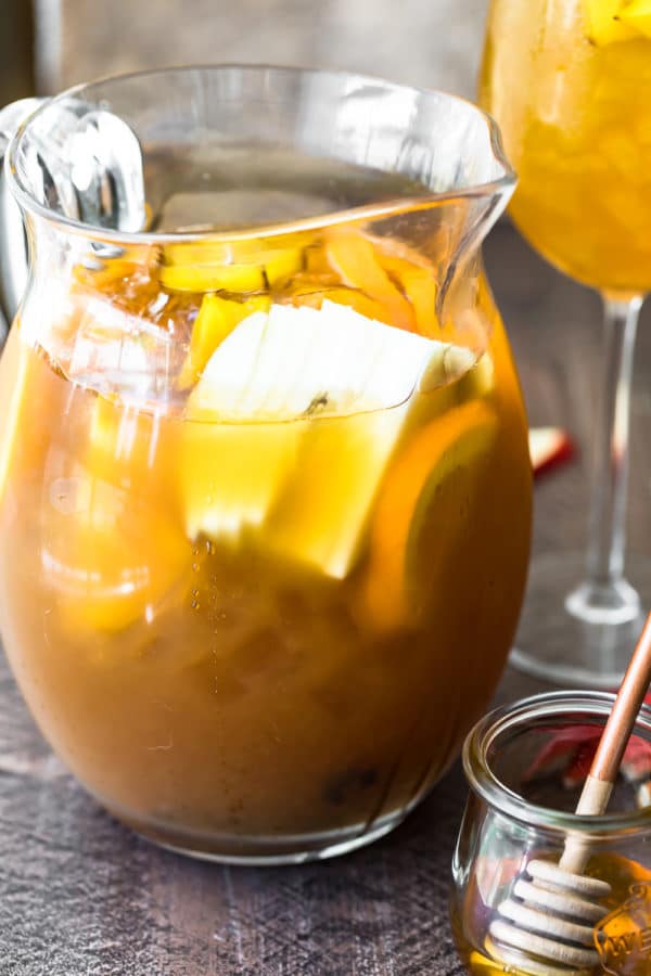 Fall Sangria (Honey Bourbon Sangria Recipe) - The Cookie Rookie®