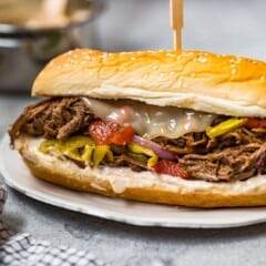 Slow Cooker Italian Beef Sandwiches (Leftover Roast Recipe Idea)