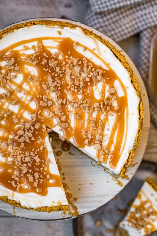 Salted Caramel No Bake Cheesecake Recipe The Cookie Rookie® 