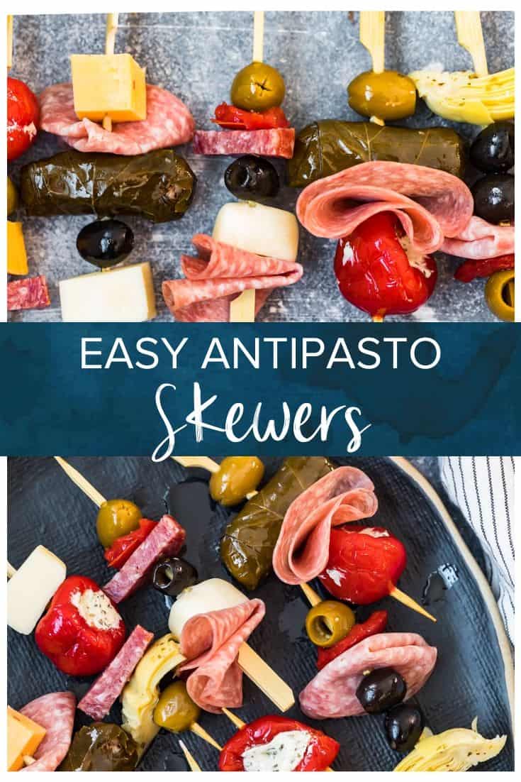 Easy Antipasto Skewers (Holiday Appetizer Idea) - (HOW TO VIDEO)