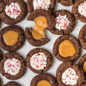 Chocolate Thumbprint Cookies  Salted Caramel or White Chocolate Peppermint  Recipe - 54