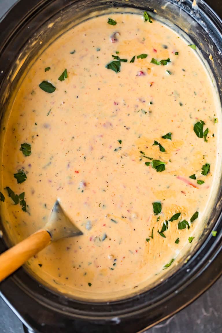 Crock Pot Queso Cheese Dip Recipe - The Cookie Rookie® (VIDEO)