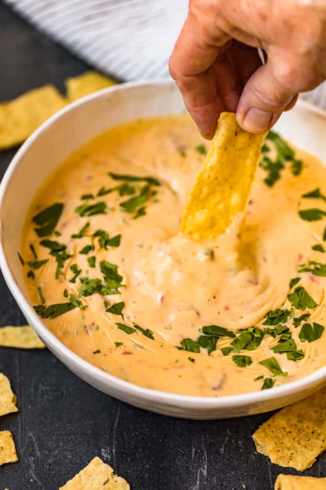 Crock Pot Queso Cheese Dip Recipe The Cookie Rookie® (VIDEO)