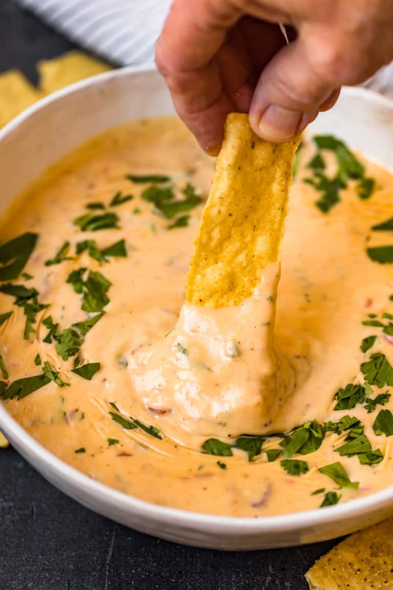 Crock Pot Queso Cheese Dip Recipe - The Cookie Rookie® (VIDEO)